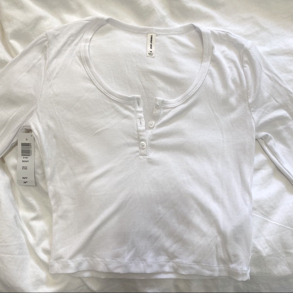 Sunday Best Aritzia White Long Sleeve